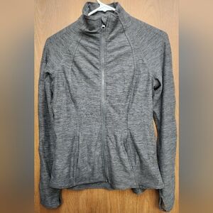 Yogalicious Gray Full-Zip Hoodie